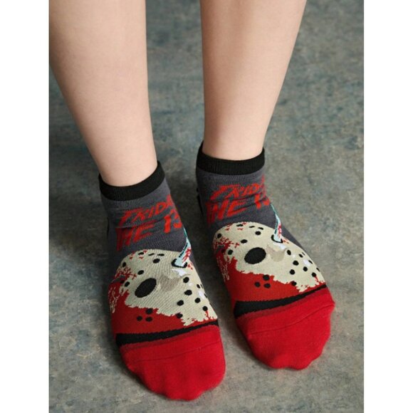 Step into Spooky Season with Friday the 13th Ankle Socks – Horror Classic Style - Picture 1 of 5